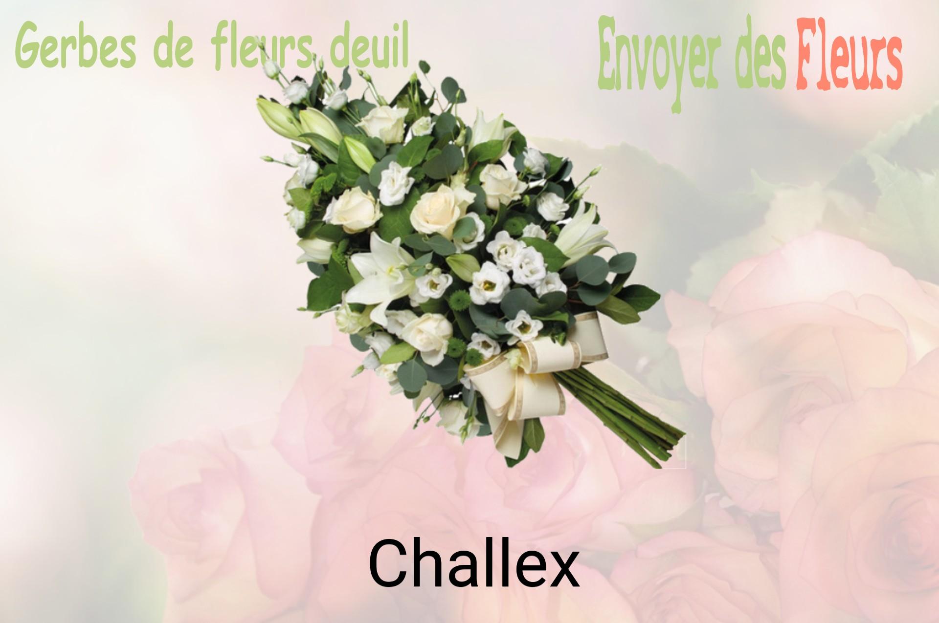 Gerbe de fleurs de deuil livrée à Challex